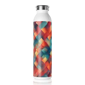 Slim Water Bottle - Tove Manchester Harlequin