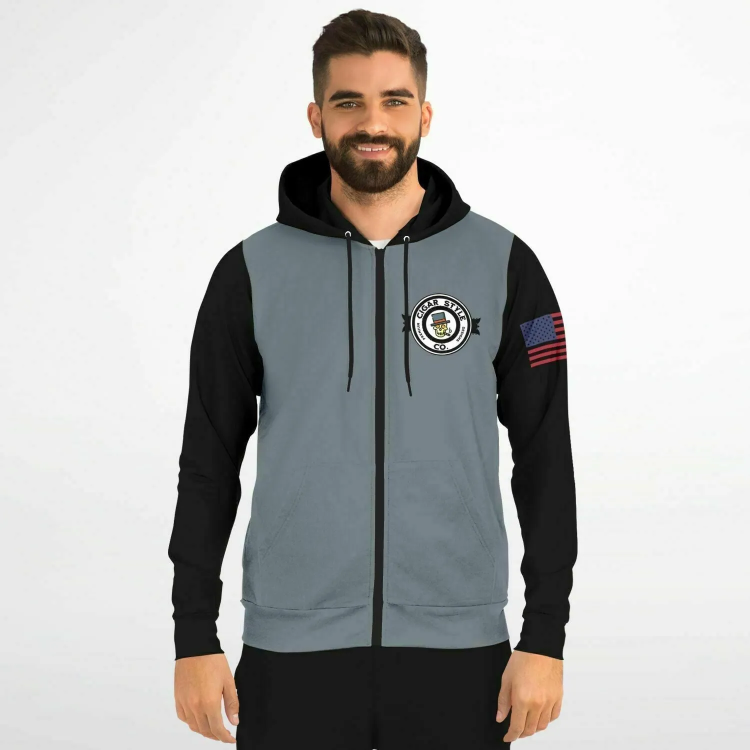 Smokin' Cigar Zip Hoodie