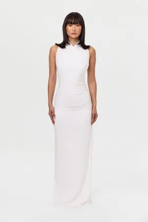 Smooth Sleeveless Overlay Maxi Dress