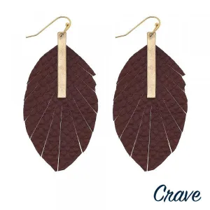 Snakeskin teardrop Earrings