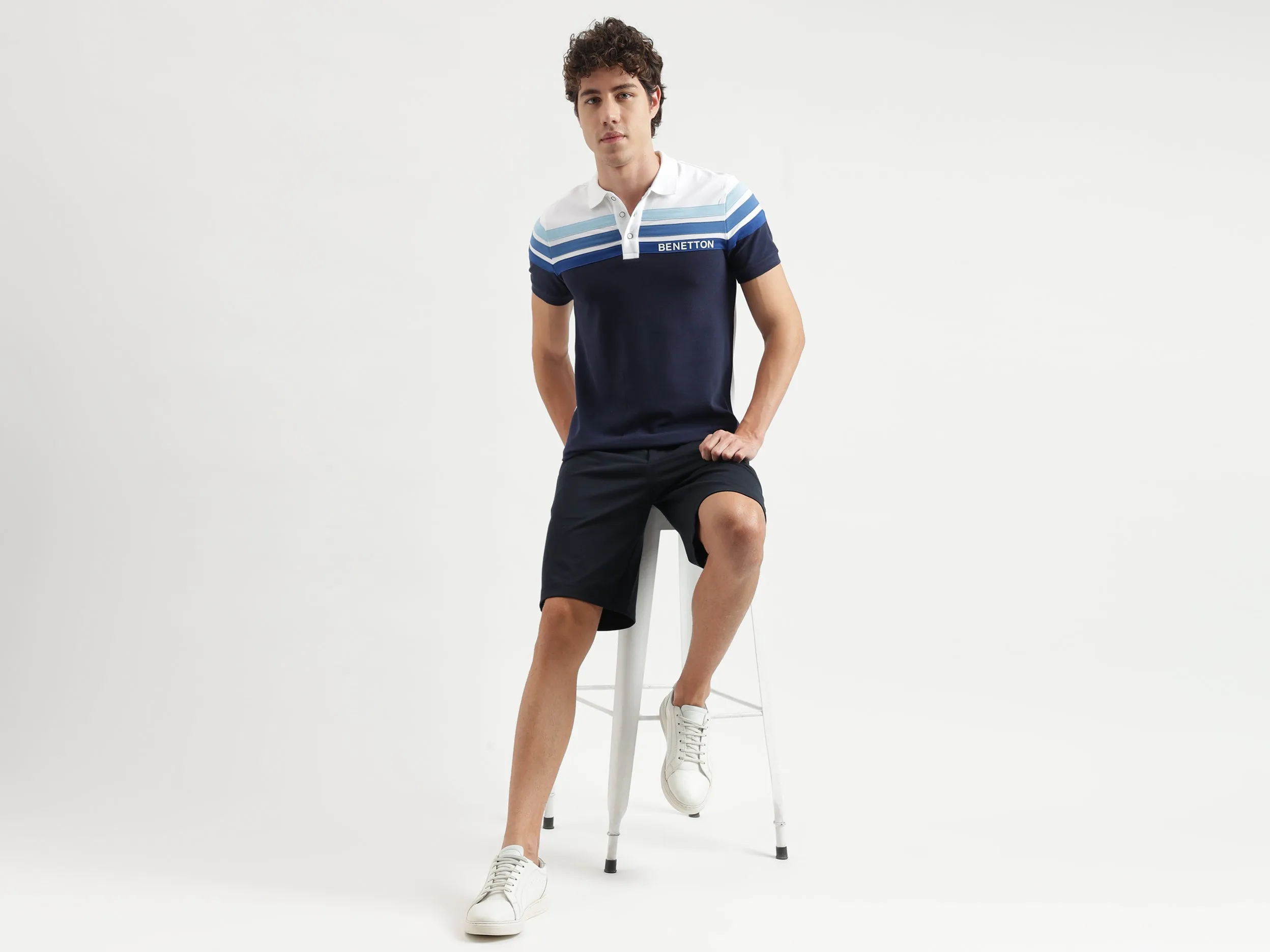 Solid Pattern Slim Fit Shorts