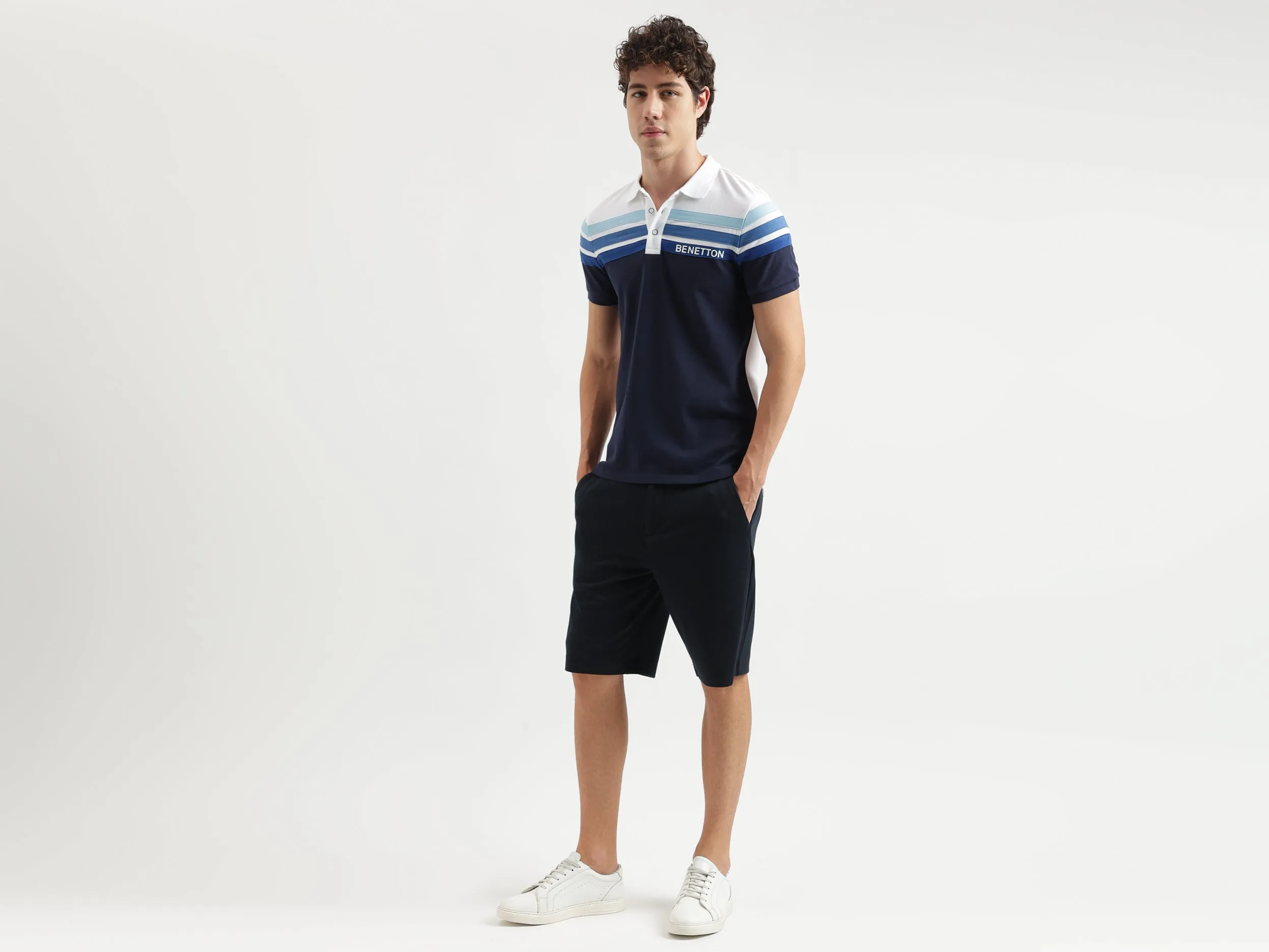 Solid Pattern Slim Fit Shorts