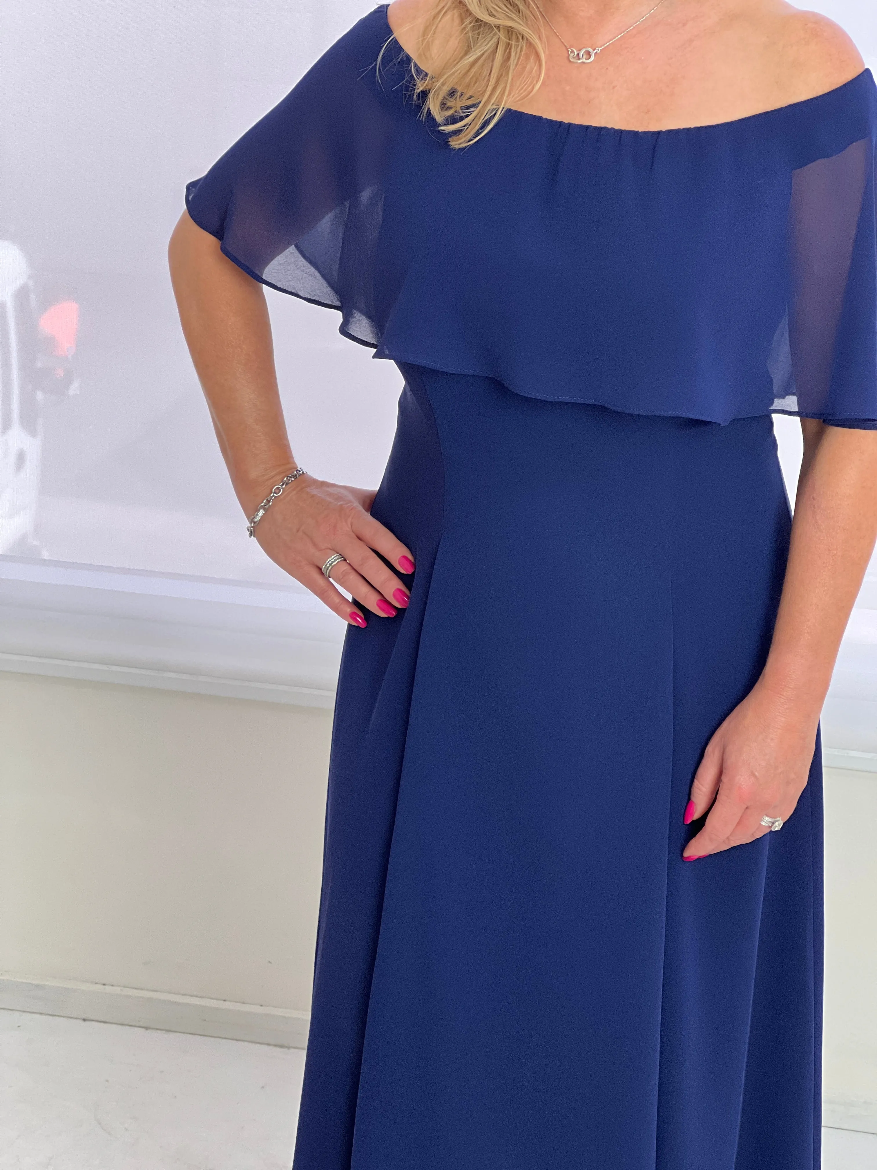Sonya Navy Evening Dress