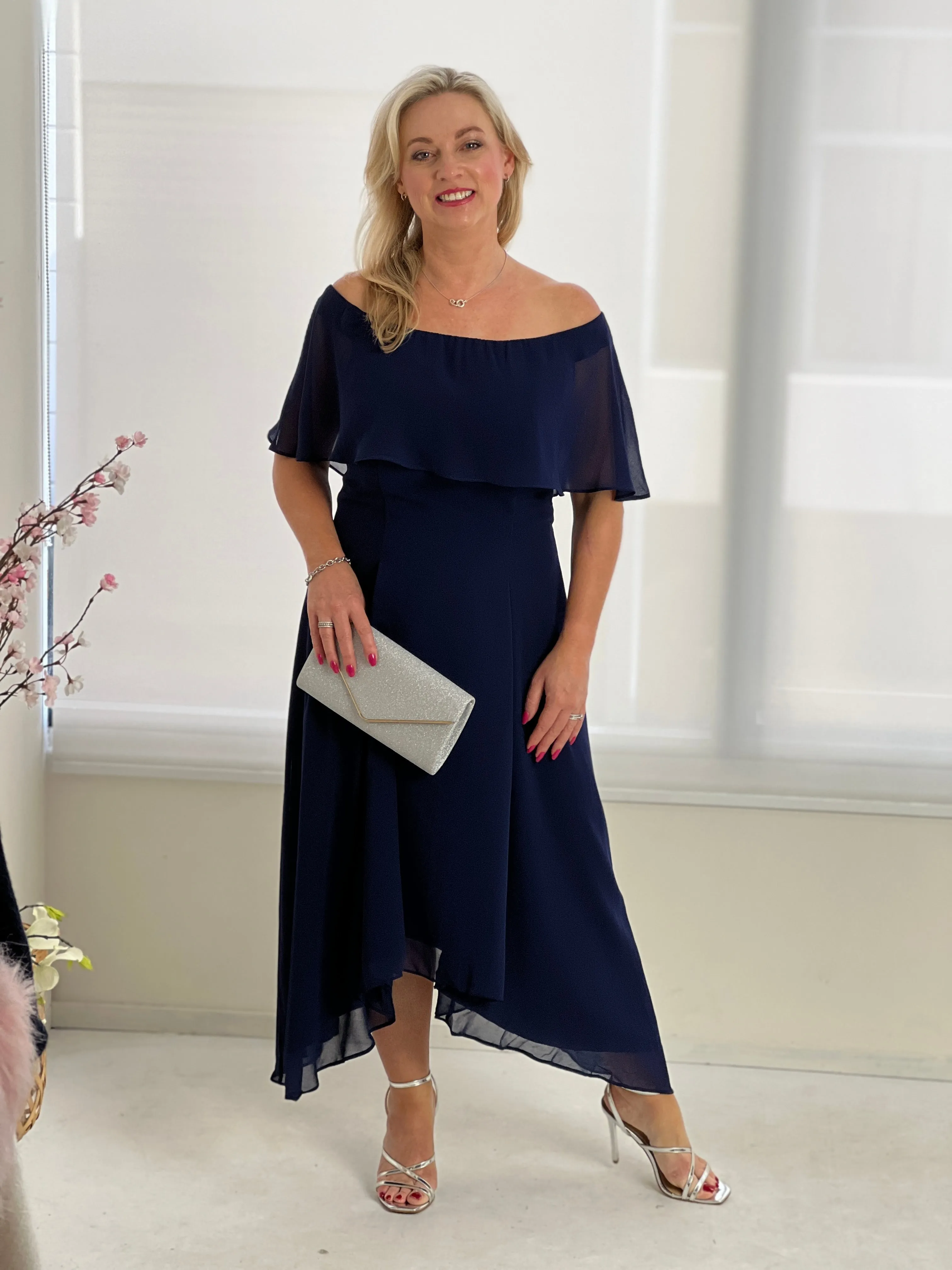 Sonya Navy Evening Dress