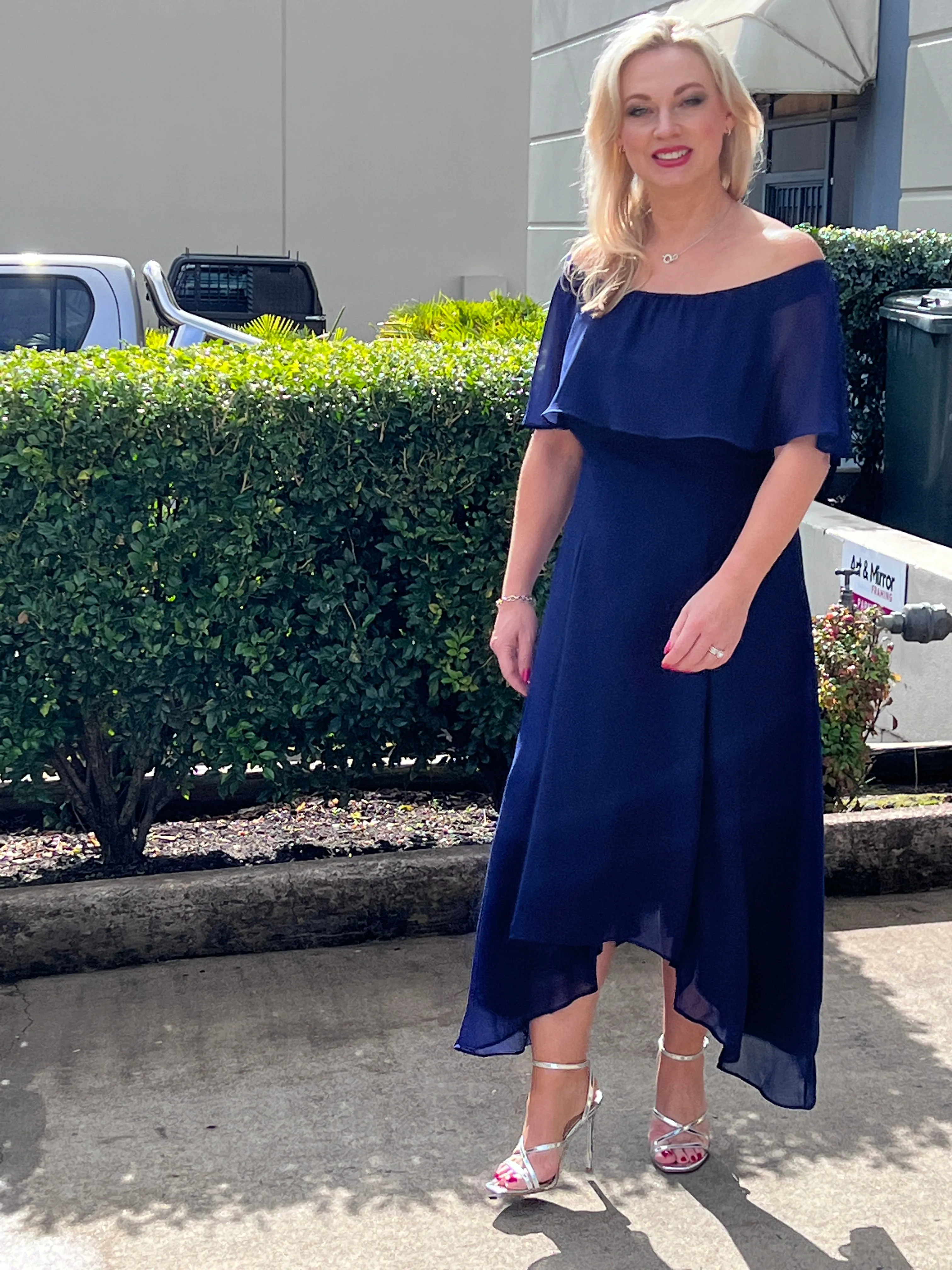 Sonya Navy Evening Dress