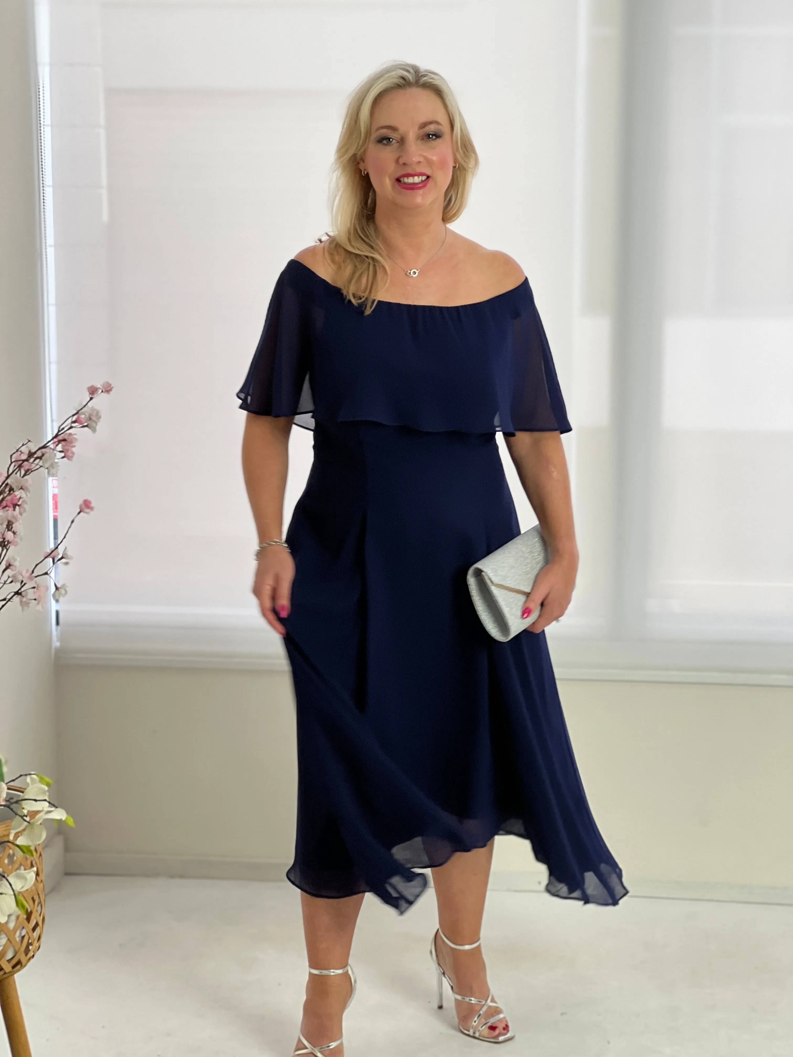 Sonya Navy Evening Dress