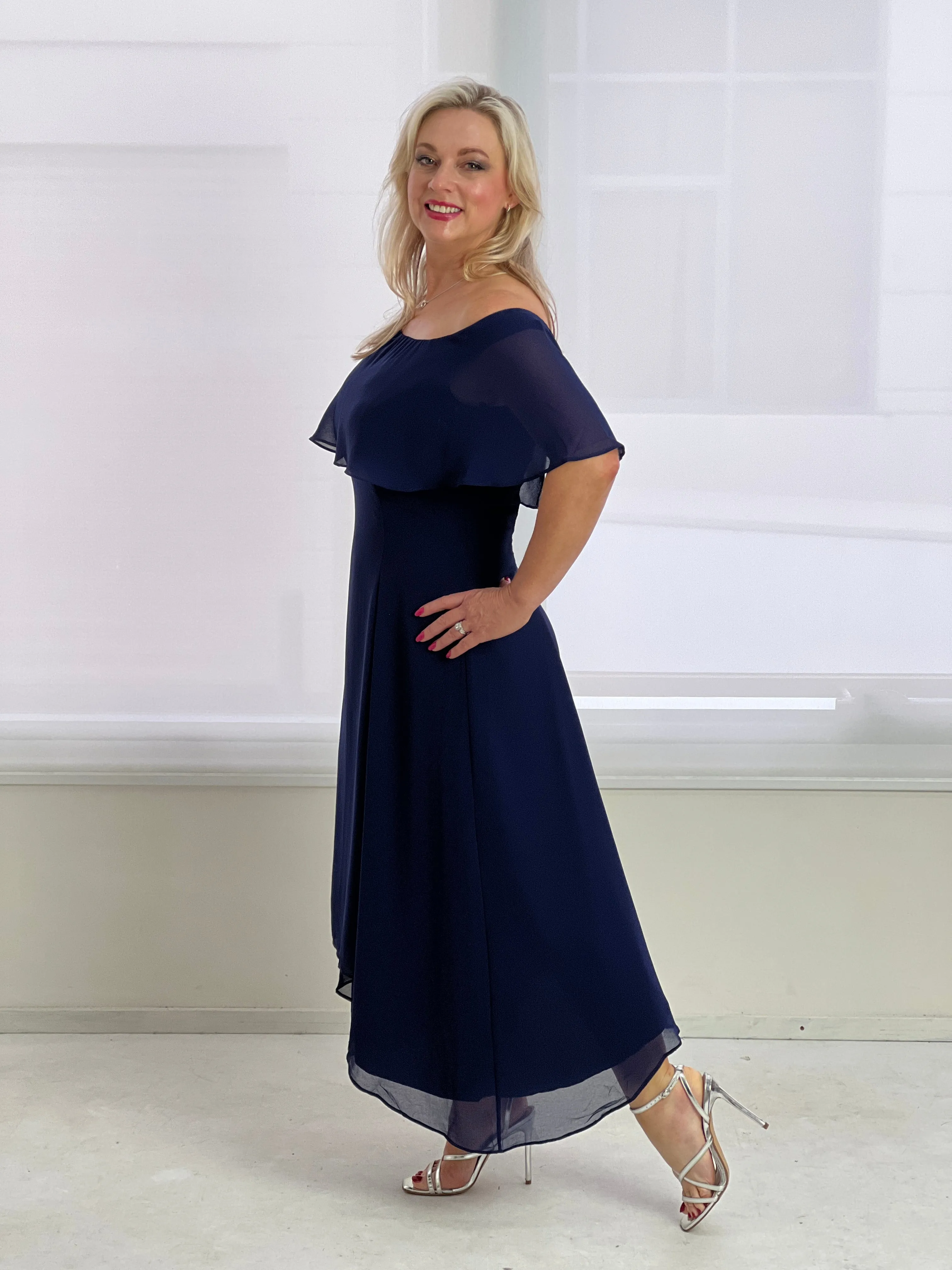 Sonya Navy Evening Dress