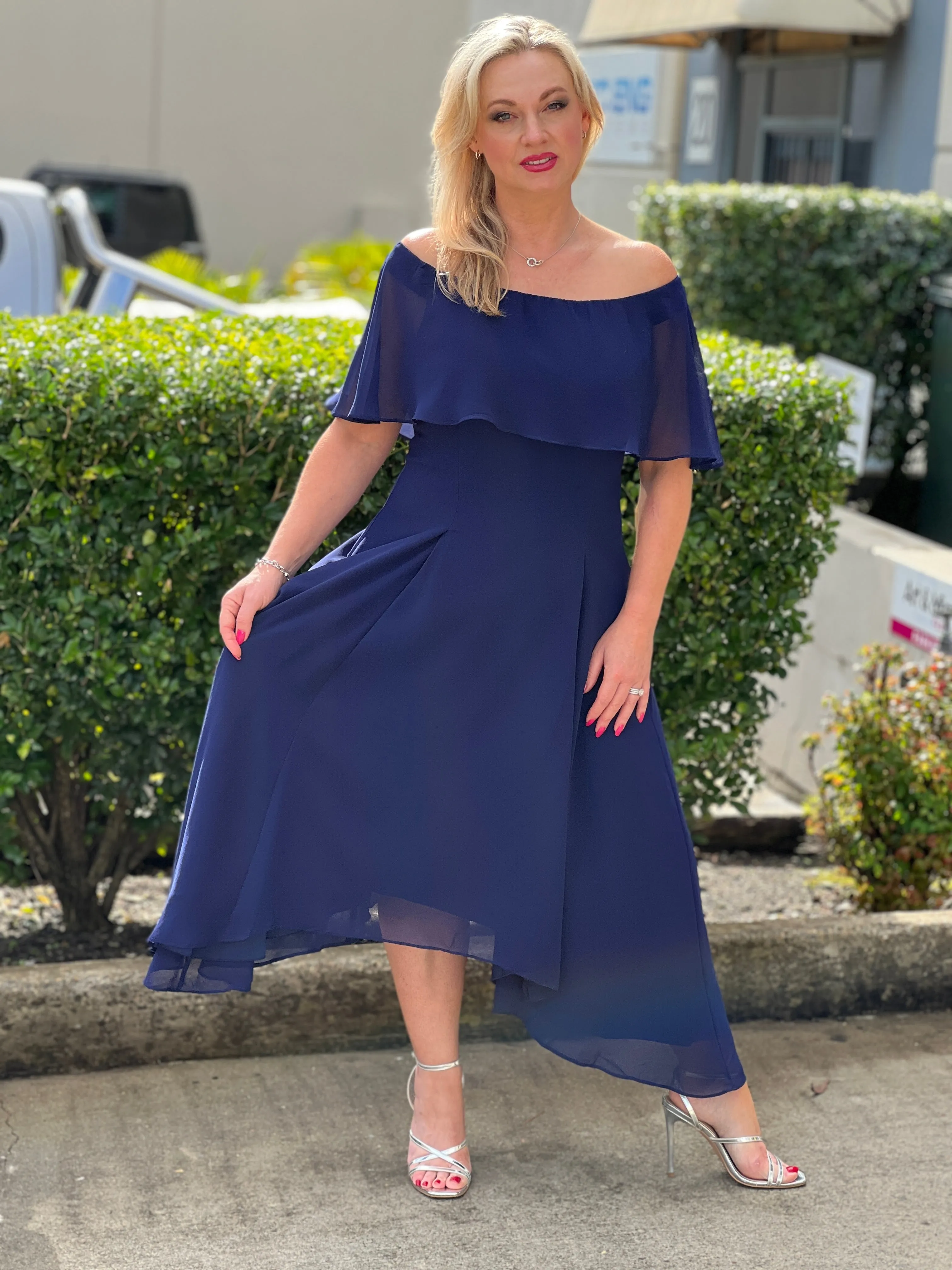 Sonya Navy Evening Dress