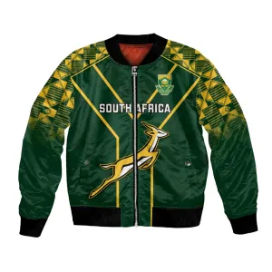 South Africa Rugby Bomber Jacket Go Champions Springboks LT14