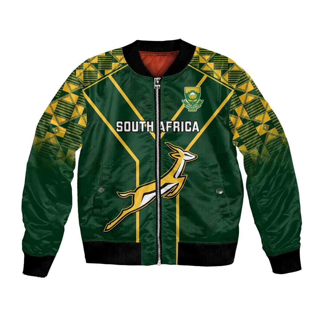 South Africa Rugby Bomber Jacket Go Champions Springboks LT14