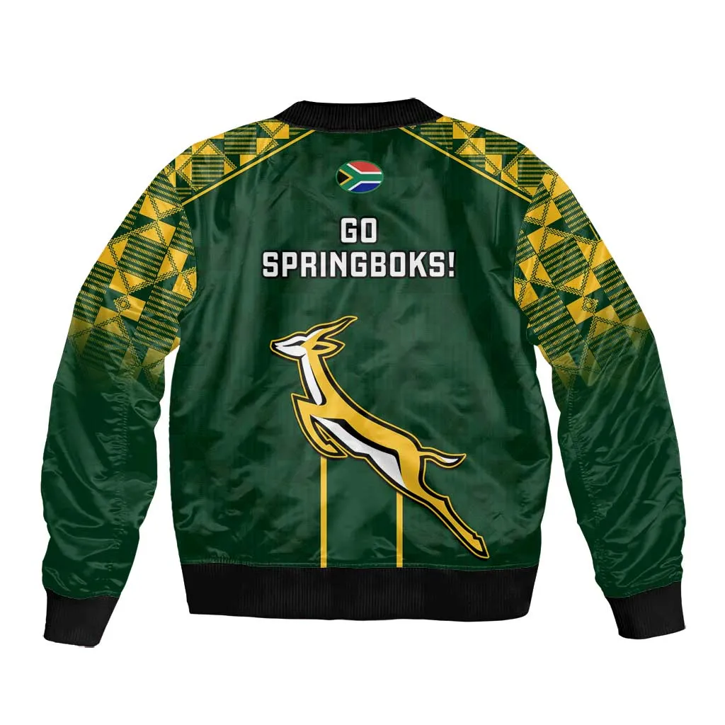 South Africa Rugby Bomber Jacket Go Champions Springboks LT14