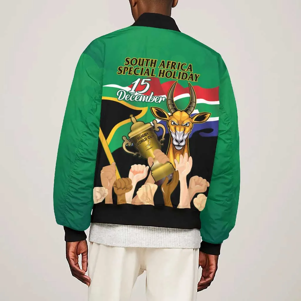 South Africa Special Holiday Bomber Jacket Springboks Champions Celebration Rugby Is My Soul LT14