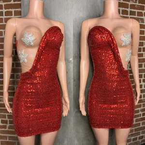 Star Studded bandeau dress