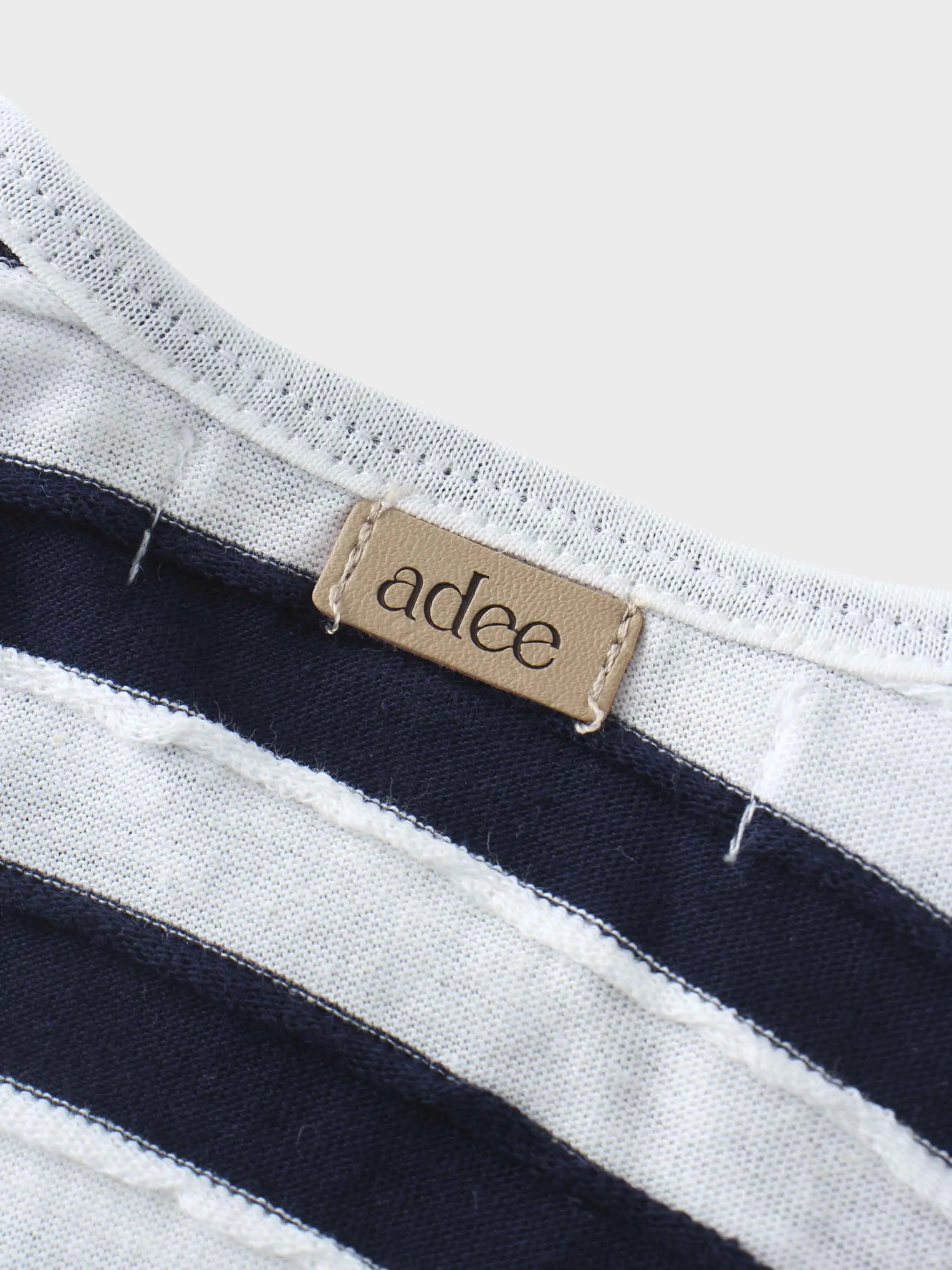 Striped Textured Short Set- Blue