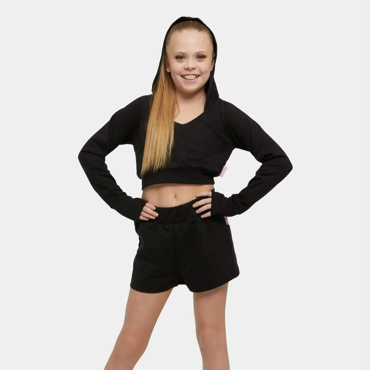 Studio 7 Warm Up Cropped Hoodie - Adult