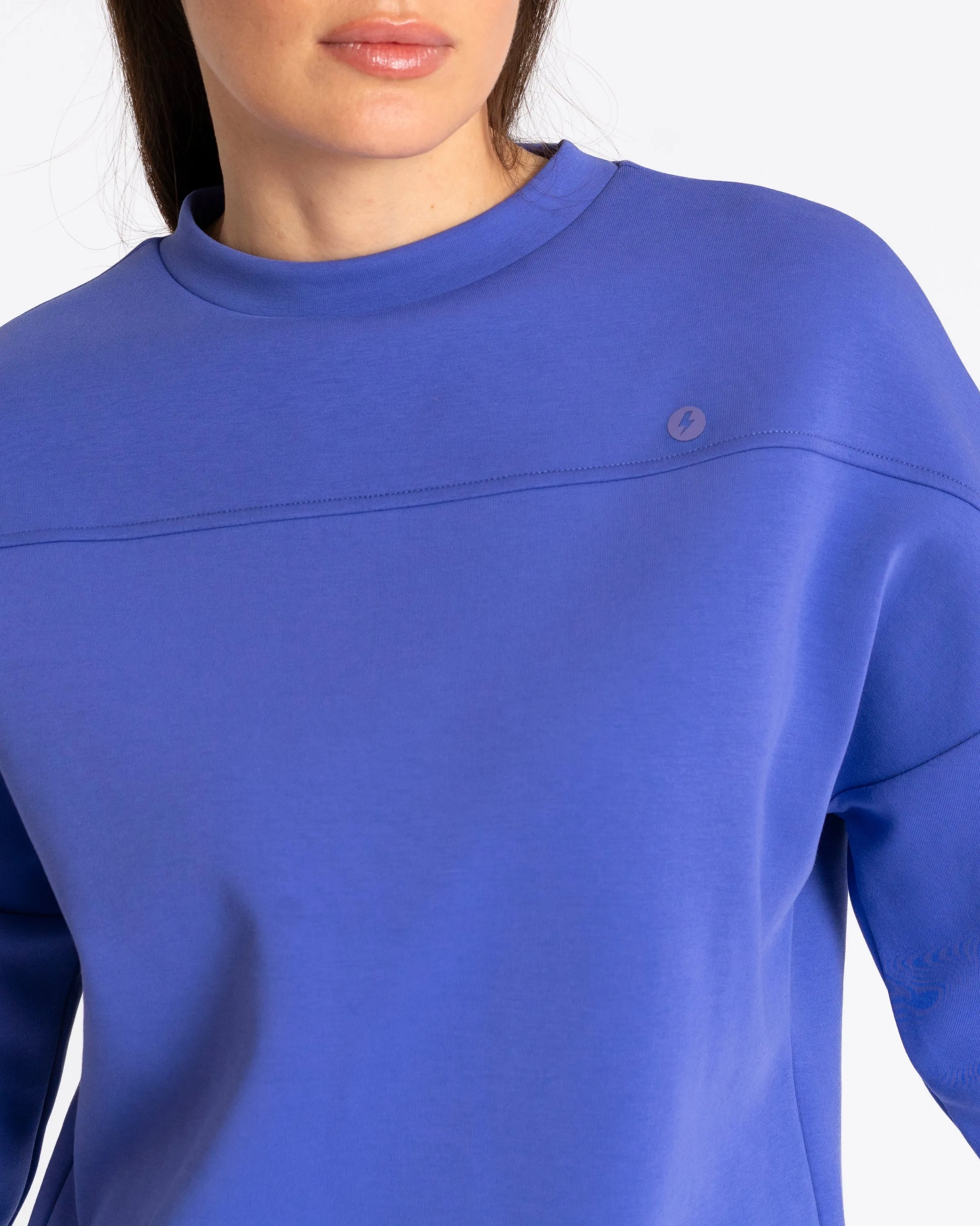 Studio Crew Sweatshirt Blue Violet