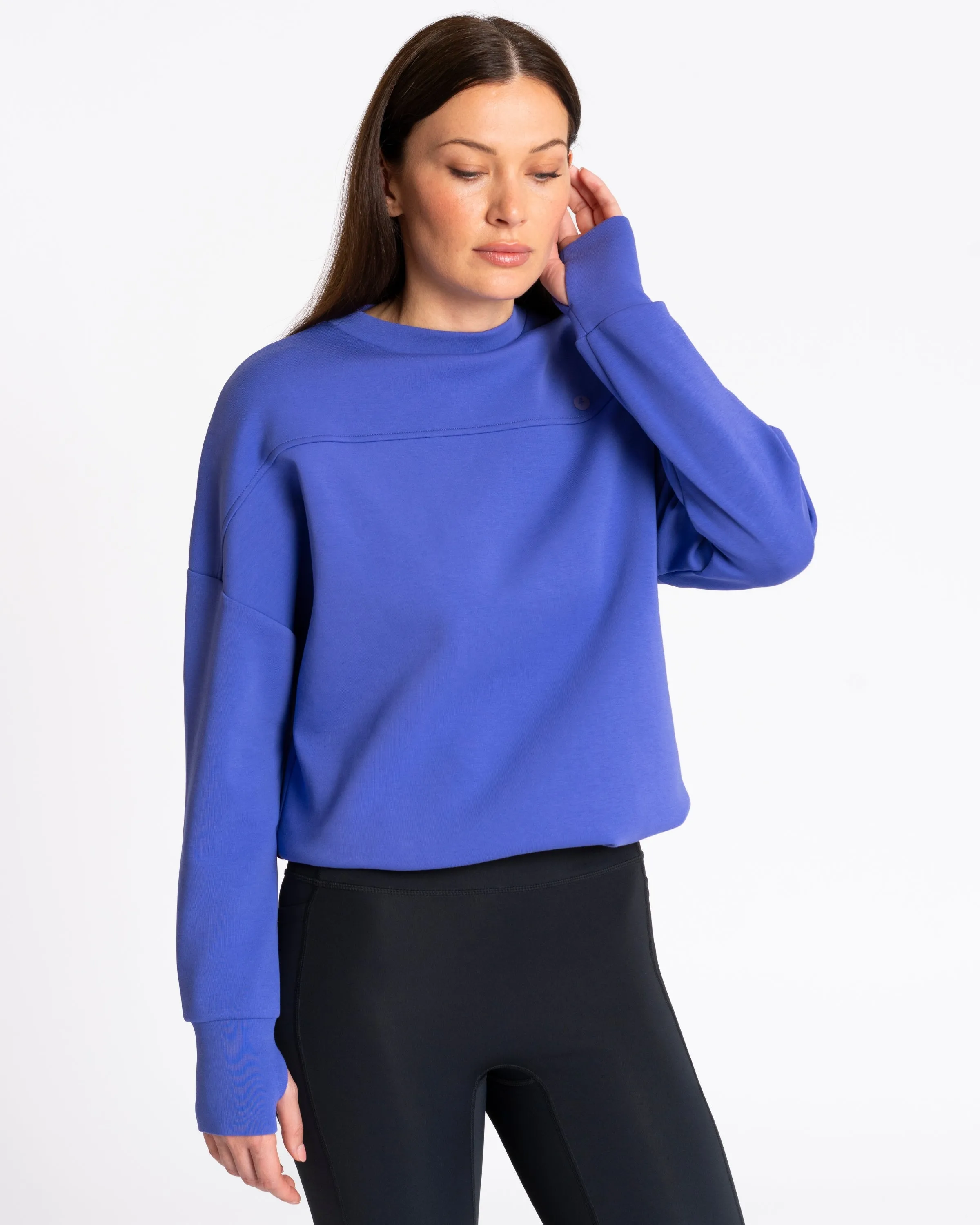 Studio Crew Sweatshirt Blue Violet