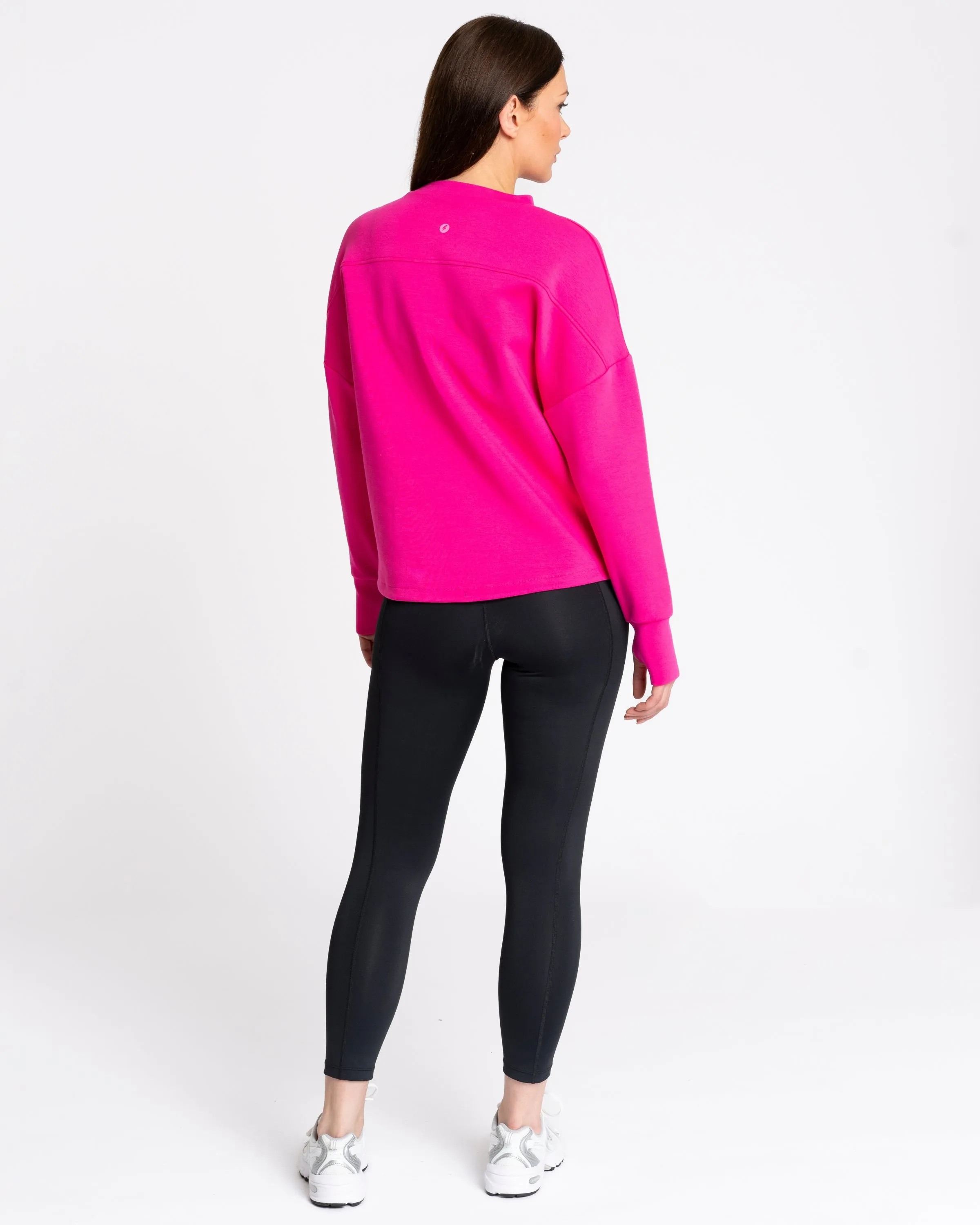 Studio Crew Sweatshirt Deep Pink