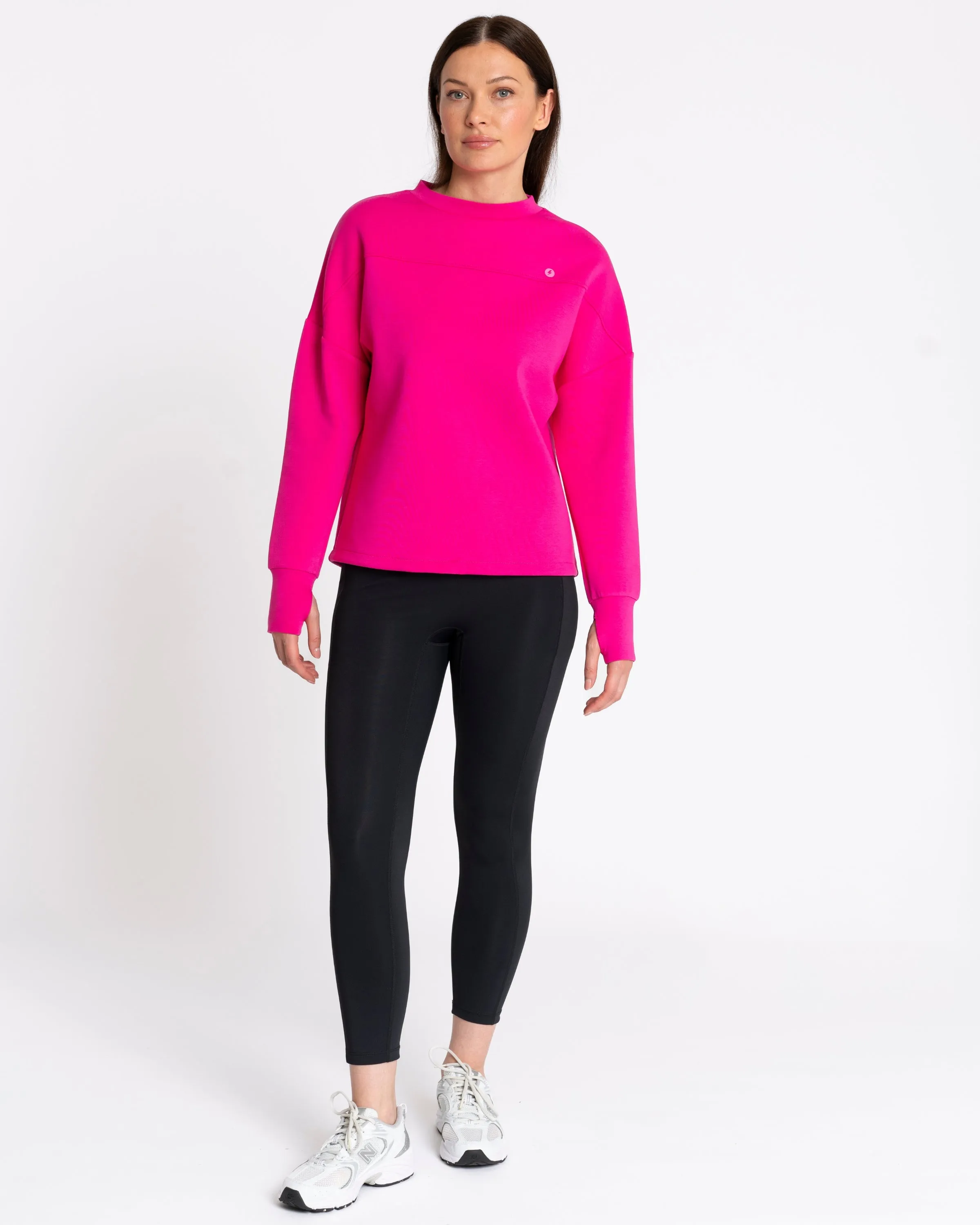 Studio Crew Sweatshirt Deep Pink