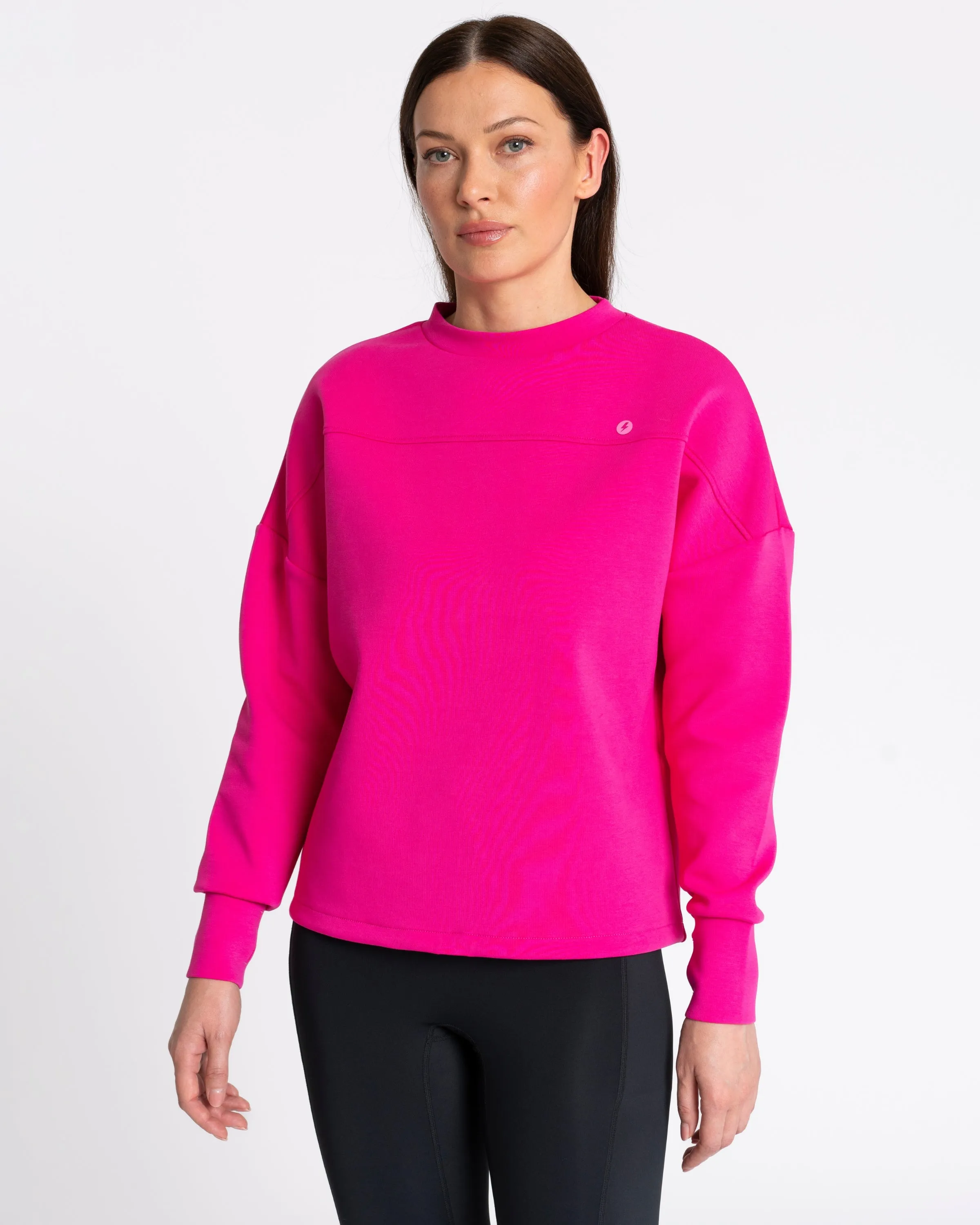 Studio Crew Sweatshirt Deep Pink