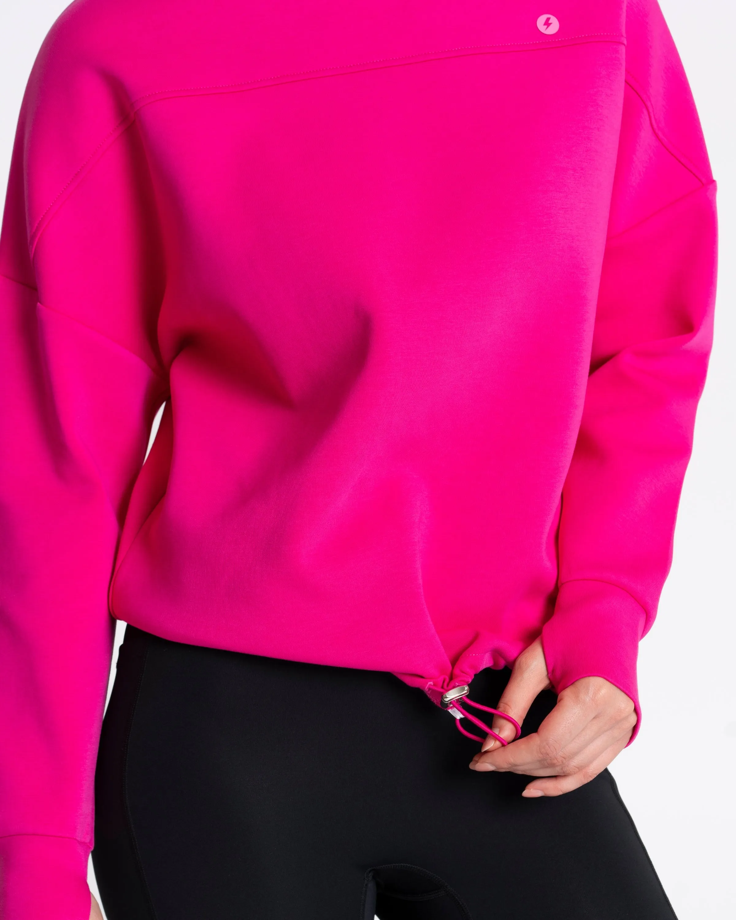 Studio Crew Sweatshirt Deep Pink