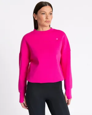 Studio Crew Sweatshirt Deep Pink