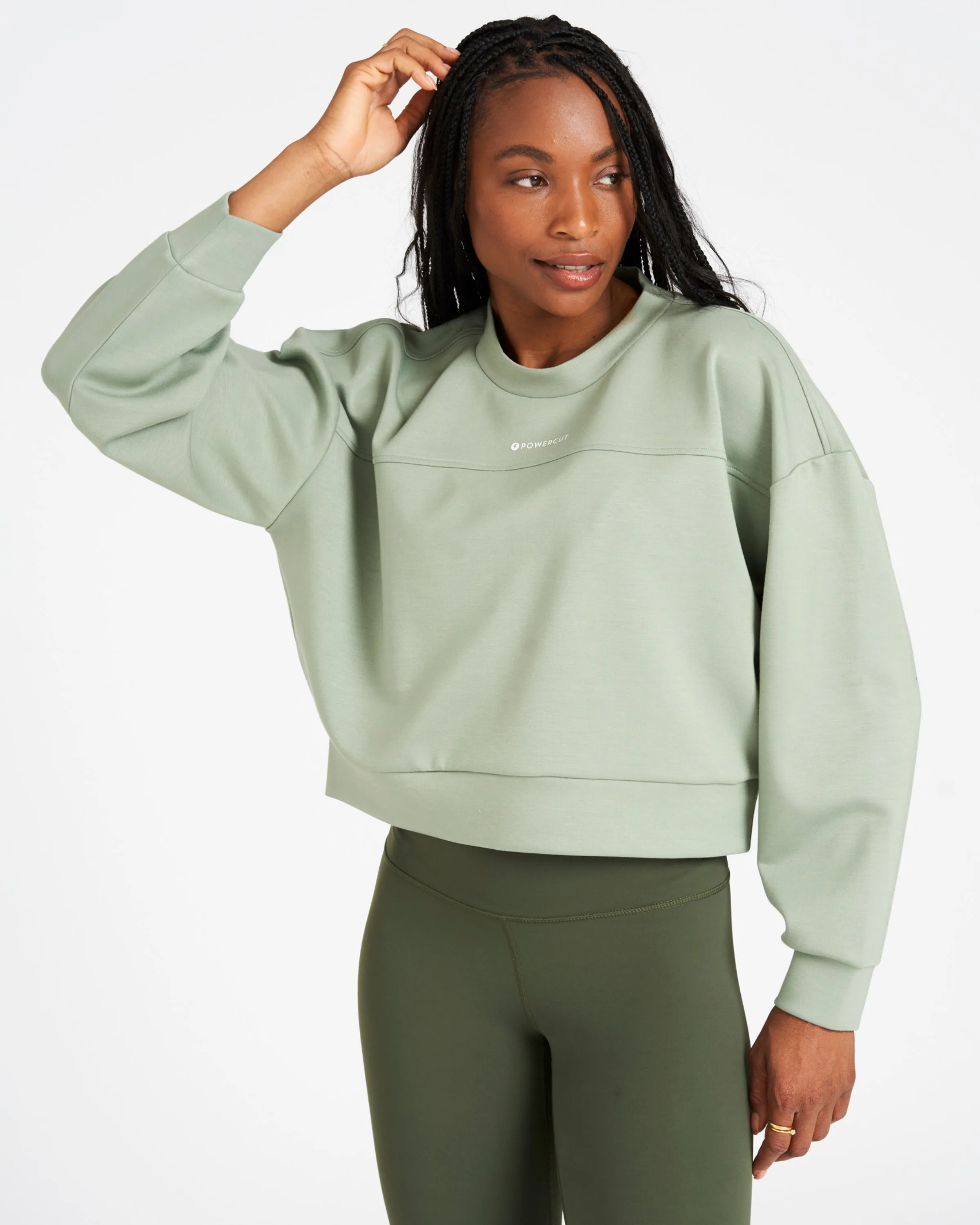 Studio Cropped Sweatshirt Lilypad