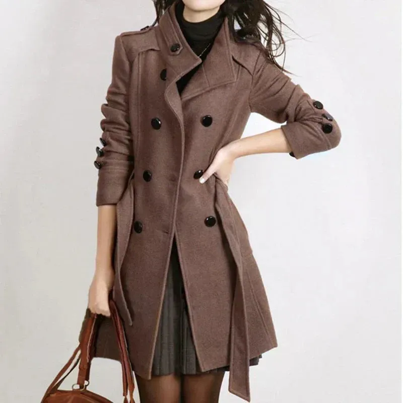 Stylish belted jacket – Autumn/Winter by Madezina