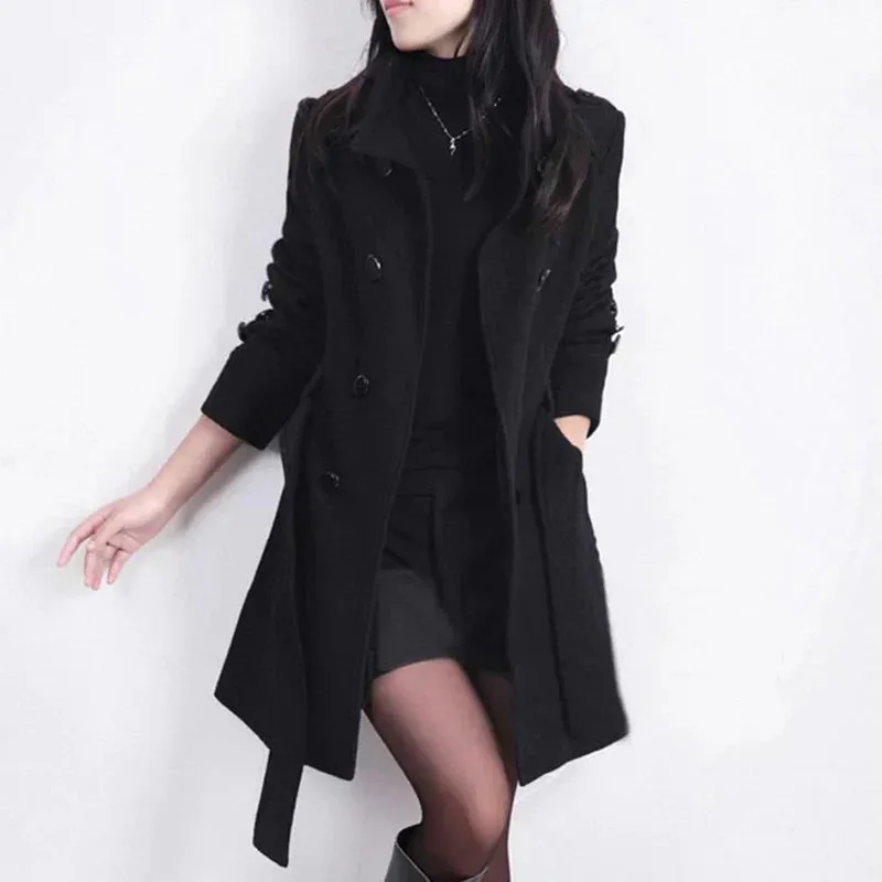 Stylish belted jacket – Autumn/Winter by Madezina