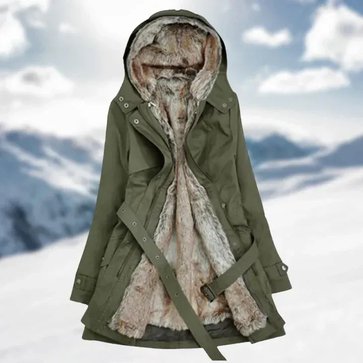 Stylish long winter coat for women