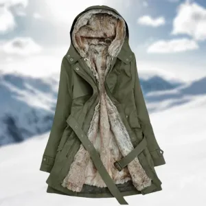 Stylish long winter coat for women