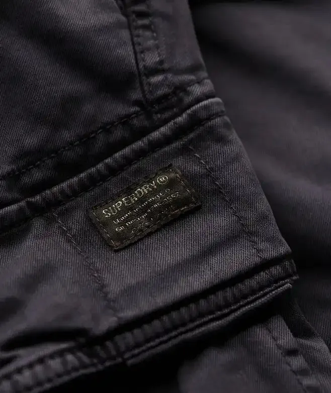 Superdry Mens Core Cargo Shorts Blackboard
