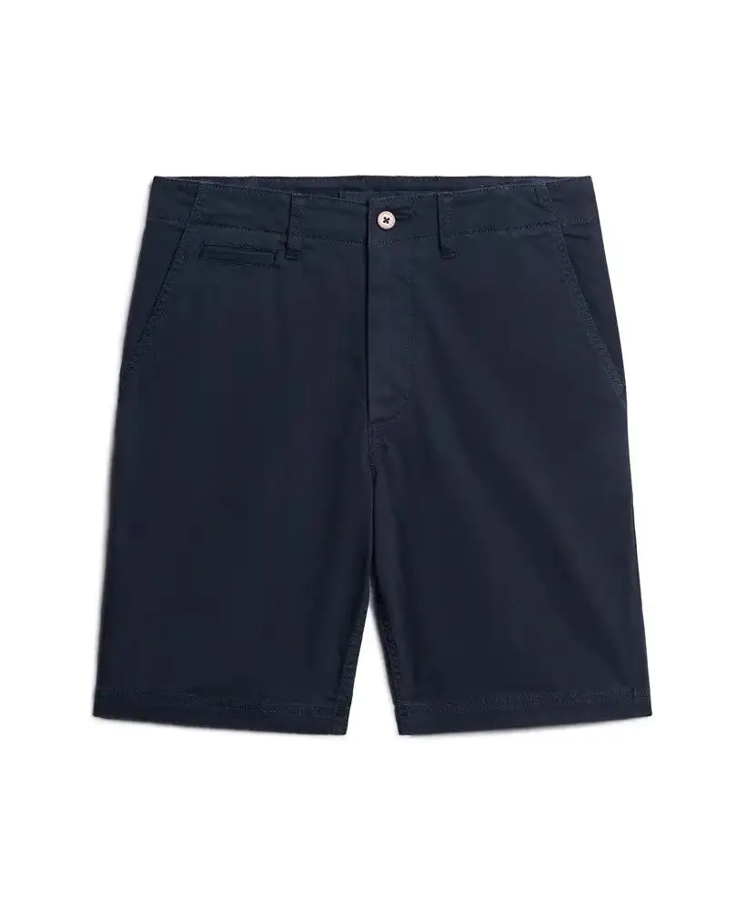 Superdry Men's Vintage Officer Chino Shorts Eclipse Navy