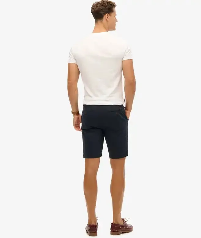 Superdry Men's Vintage Officer Chino Shorts Eclipse Navy