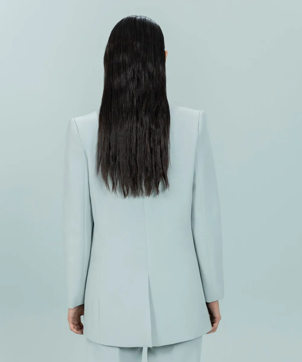Tailored Blazer with Contrast Lining