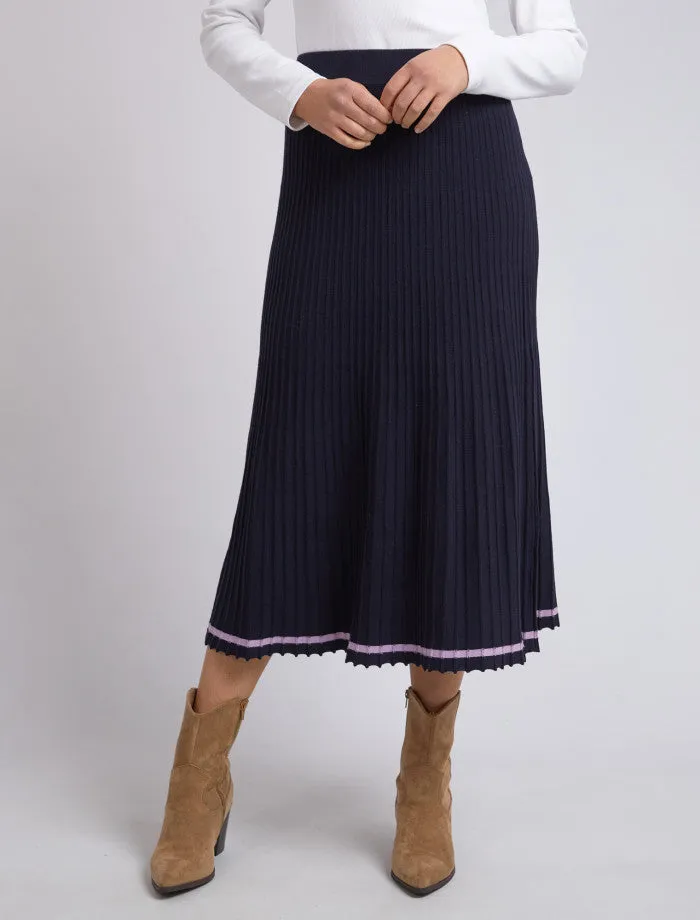 Tammy Knit Skirt Dark Sapphire