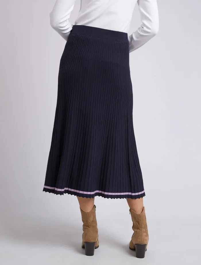 Tammy Knit Skirt Dark Sapphire