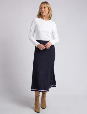 Tammy Knit Skirt Dark Sapphire