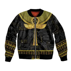 The Ankh Egyptian Hieroglyphs Bomber Jacket LT9