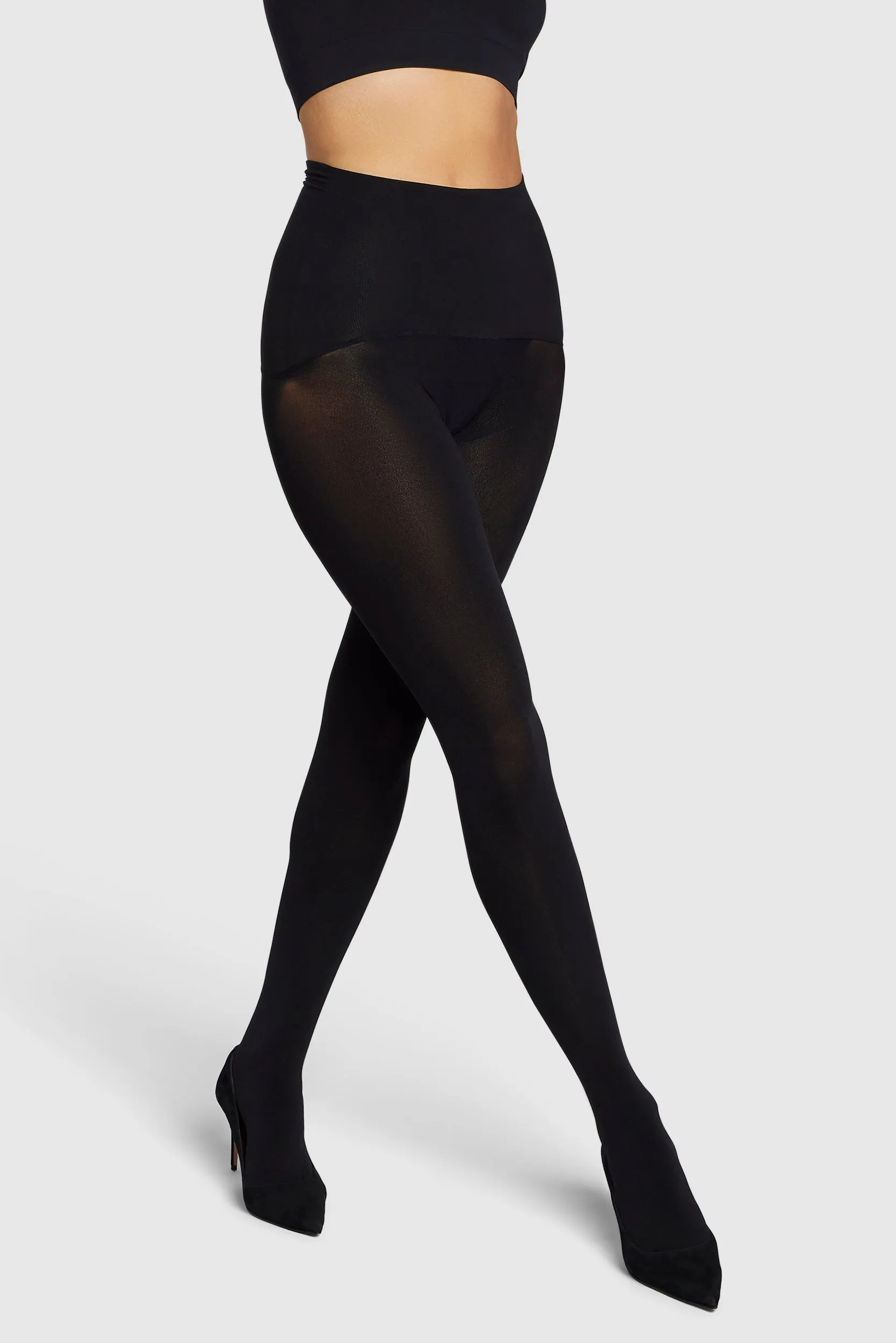The Eighty Contour Opaque Tights Black