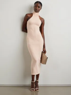 The Every Day Halter Mock Neck Midi Dress