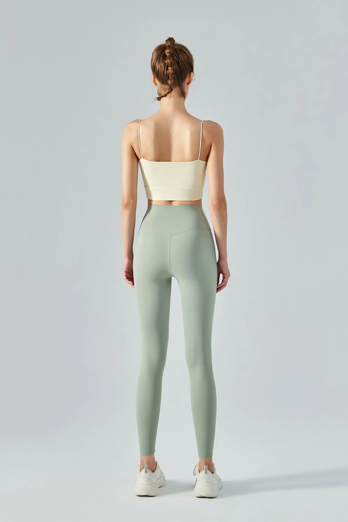 Thin Strap Open Back Sports Bra Cami