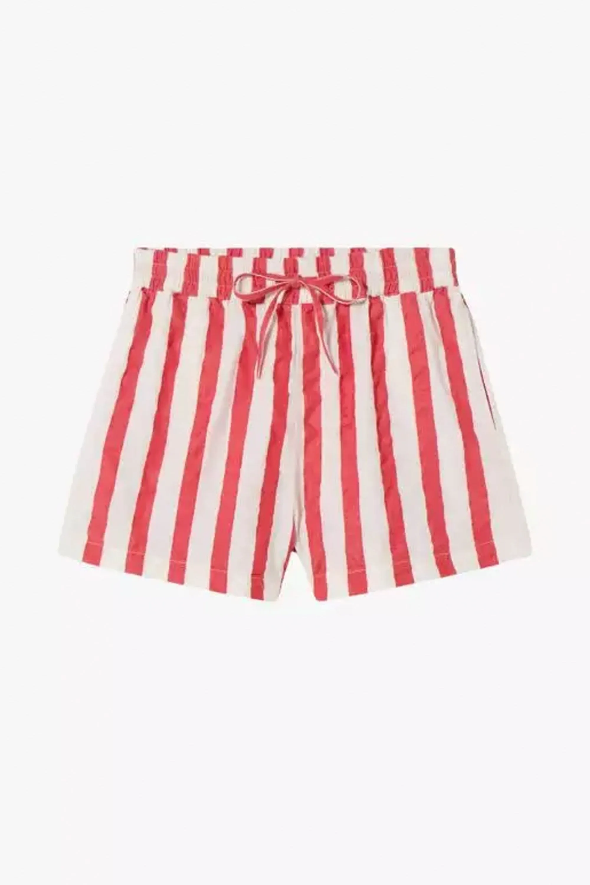 THINKING MU - GERANIO SHORTS - CAMBRIC STRIPES