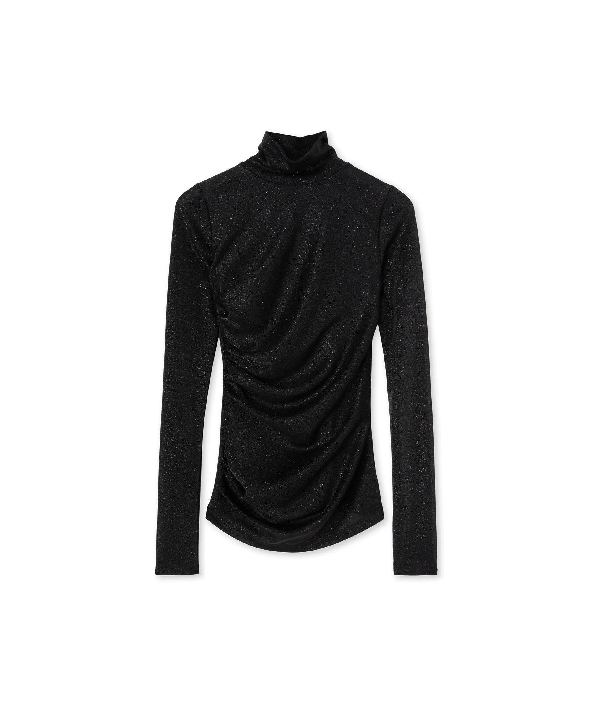 Top in fluid glittery jersey