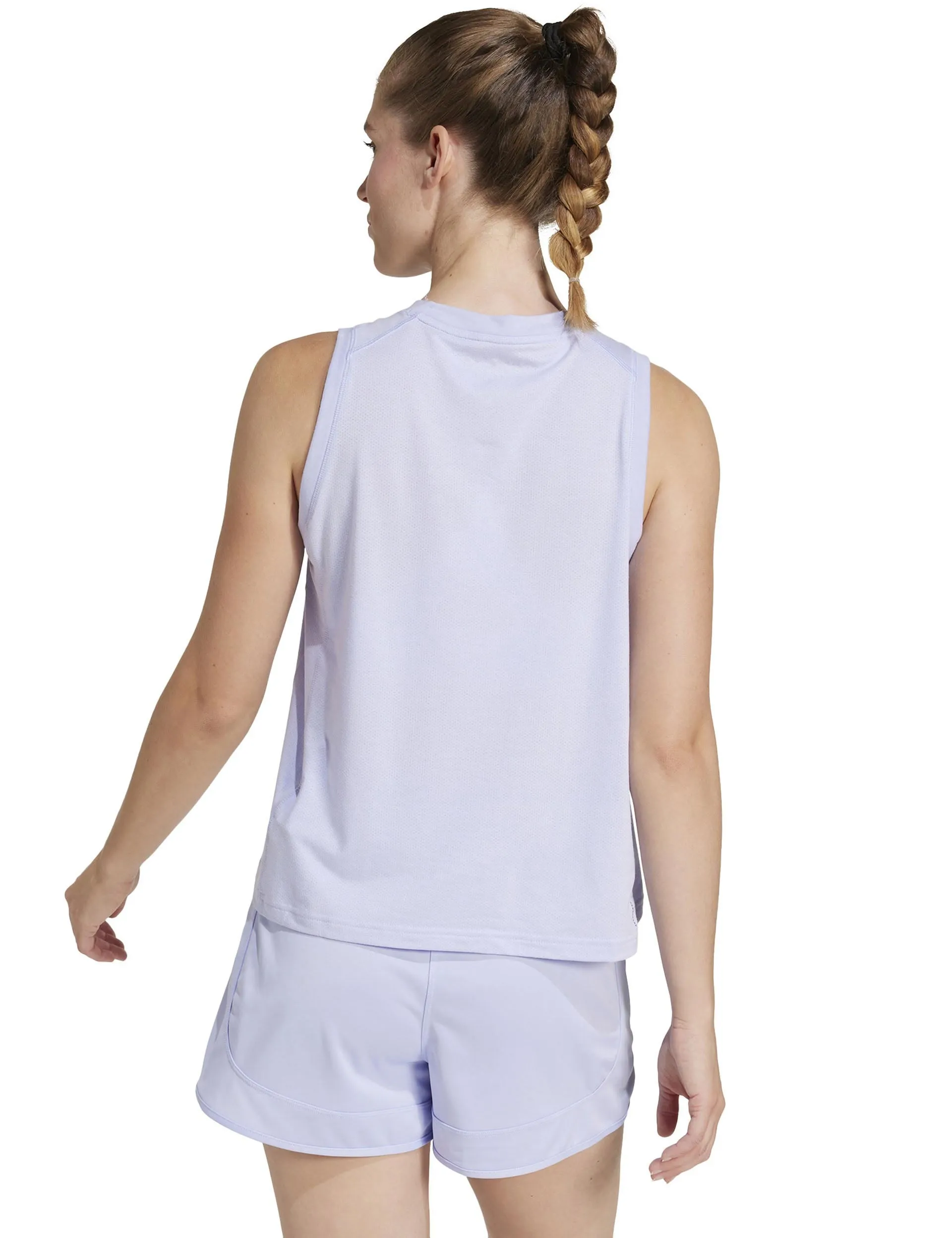 Train Essentials Big Performance Logo Training Tank Top - Violet Tone/Semi Cobalt Blue