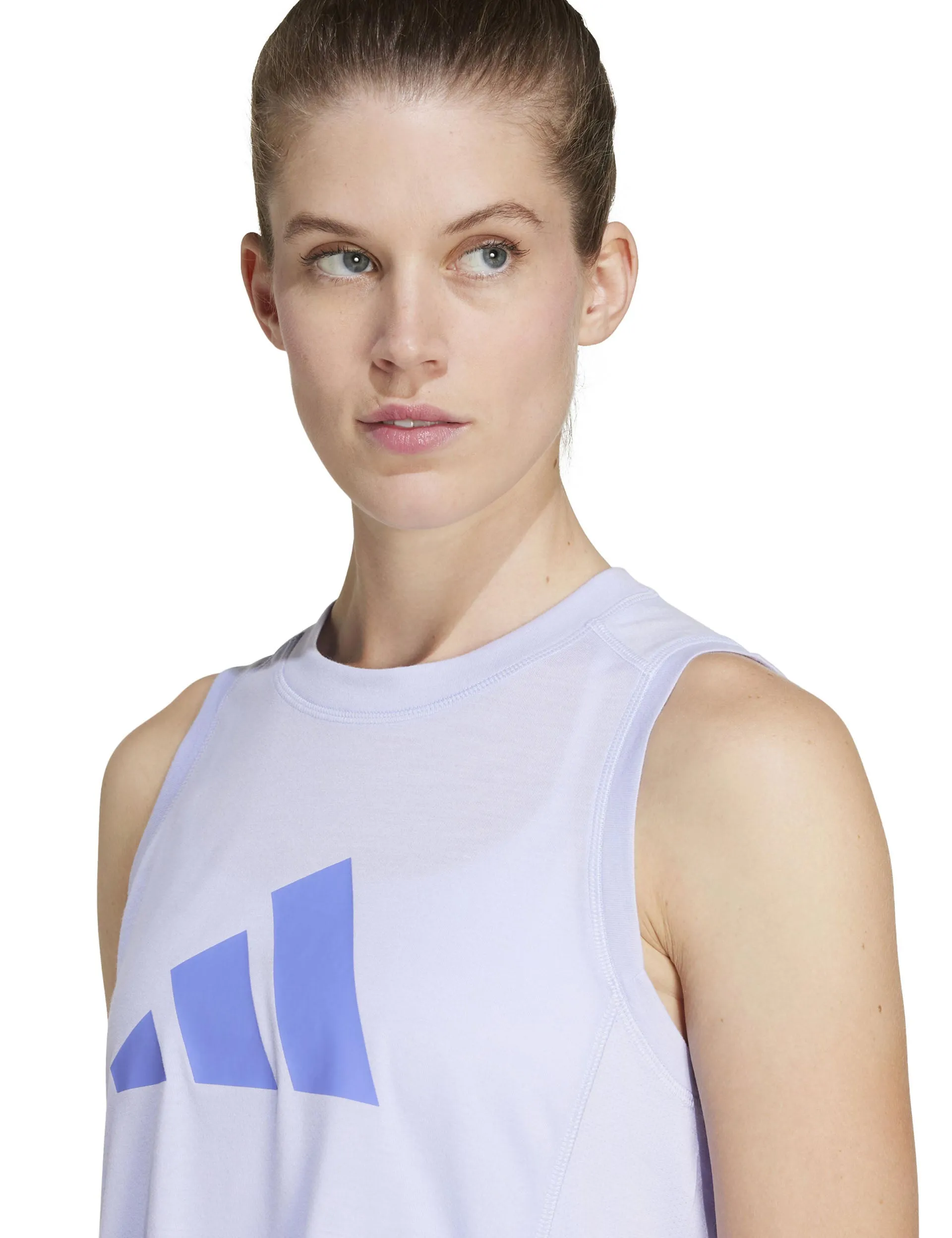 Train Essentials Big Performance Logo Training Tank Top - Violet Tone/Semi Cobalt Blue