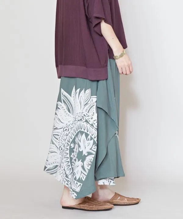 Tribal Flower Long Skirt