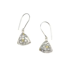 Trillion Cherry Blossom Earrings