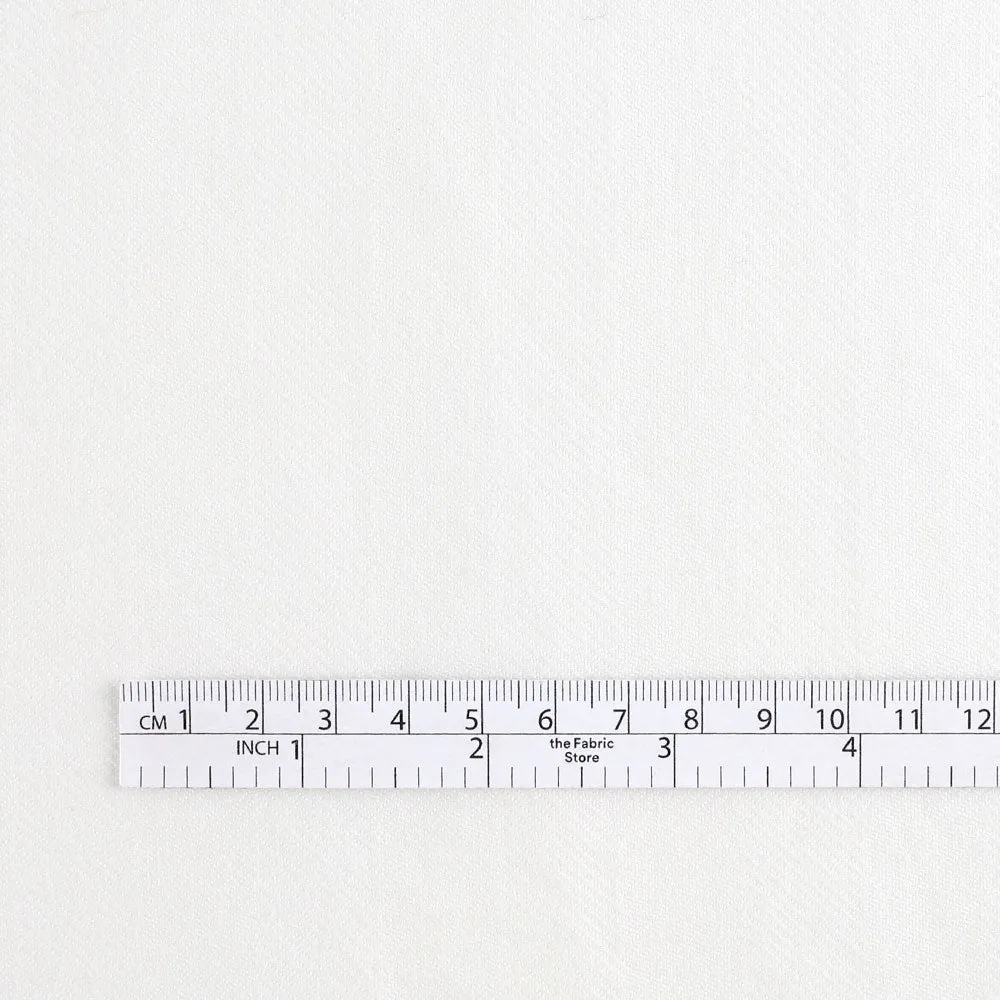 Tumbled Herringbone Cotton - Ivory