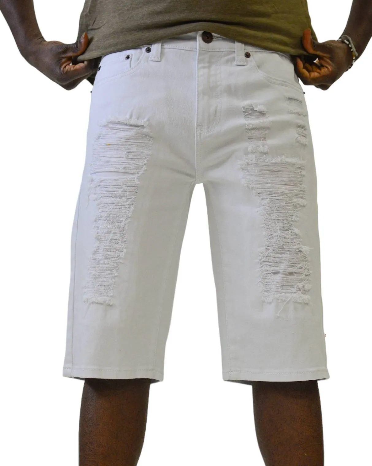 Twill Rip & Repair Shorts